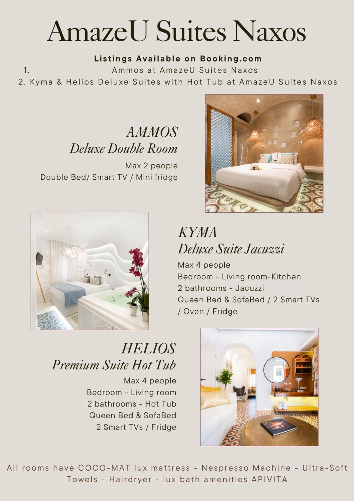 Kyma & Helios Deluxe With Hot Tub At Amazeu Naxos